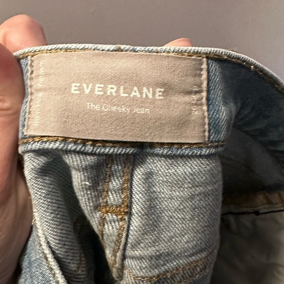 Everlane cheeky jean 26 crop Light Blue denim - Picture 8 of 8
